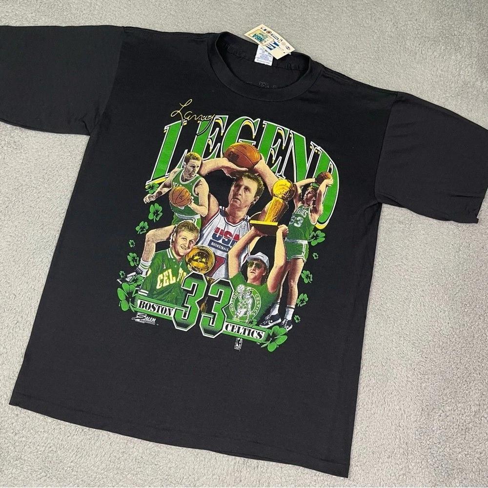 90S Boston Celtics Larry Bird  T-Shirt
